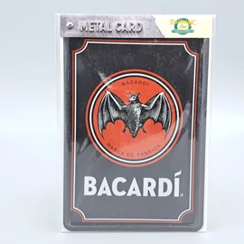 Nostalgic Art fém képeslap Bacardi