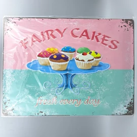 Nostalgic Art fém tábla Fairy Cakes 30x40 cm