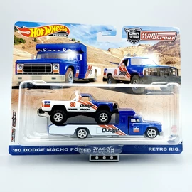 Dodge Macho &#039;80 + Truck 1.64 Hot Wheels modellautók