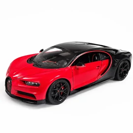 Bugatti Chiron 1:18 Burago bordó-fekete modellautó