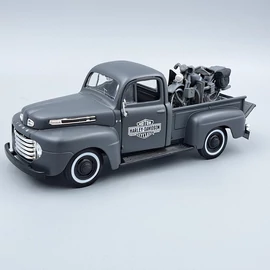 Ford F1 Pickup 1948+Harley WLA 1942 1:24 retró modellautó