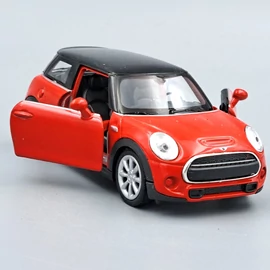 New Mini Hatch Welly modellautó piros