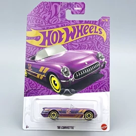 Corvette 1955 Pearl &amp;amp; Chrome Hot Wheels fém kisautó