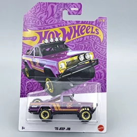 Jeep J10 1973 Pearl &amp;amp; Chrome Hot Wheels retró kisautó