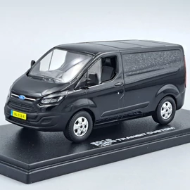 Ford Transit Custom 2016 1:43 fekete autó modell fém