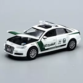 Audi A6 Dubai Police 1:64 Era Moodels fém modell autó