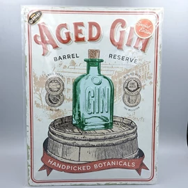 Nostalgic Art fém tábla Aged Gin