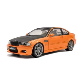 BMW E46 M3 Coupe 2000 1:18 Solido sárga modellautó