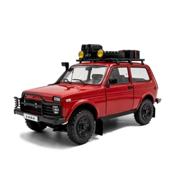 Lada Níva 1980 1:18 Solido modell piros modellautó