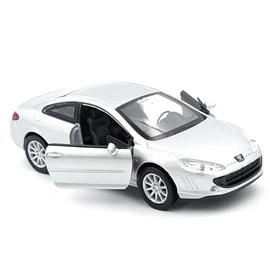 Peugeot 407 Coupe Welly modellautó ezüst