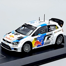 Volkswagen Polo WRC Rally Finland 1:43 modell autó