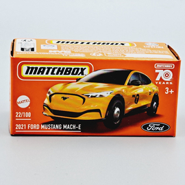 Ford Mustang Mach-E Sárga 1:64 Matchbox fémautó