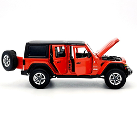 Jeep Wrangler Sahara 1:32 Tayumo Piros die cast
