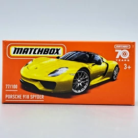 Porsche 918 Spyder sárga Matchbox D