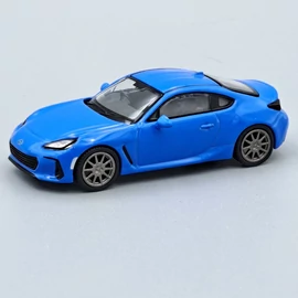 Subaru BRZ 2022 1:64 Pop Race kék fém autó modell