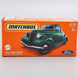 Ford Coupe 1936 1:64 Matchbox zöld fém retró autó modell