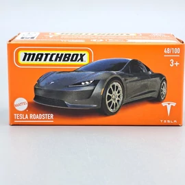 Tesla Roadster 1:64 fekete Matchbox die cast