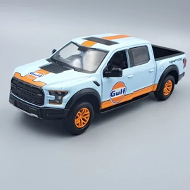 Ford F-150 Raptor 2017 Gulf 1:24 Motormax modellautó
