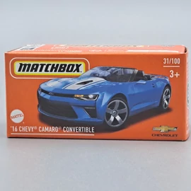 Chevy Camaro Convertible 1:64 Matchbox fém modell autó