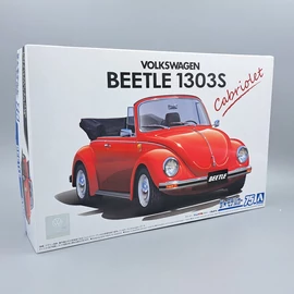 Volkswagen Beetle építhető makett piros Aoshima