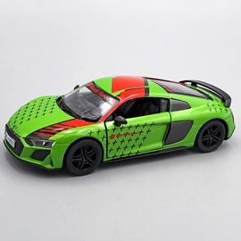 Audi R8 Coupe 2020 mintás zöld Kinsmart fém kisautó