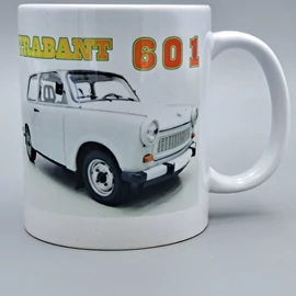 Retro bögre-Trabant 601 Fehér