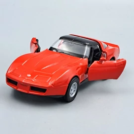 Chevrolet Corvette Coupe 1982 Welly retró fém autómodell