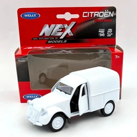 Citroen 2CV Furgon fehér Welly retró autómodell