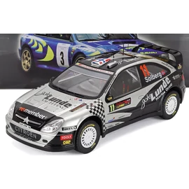 Citroen Xsara WRC 1:18 Solberg #11 autó modell vitrinben