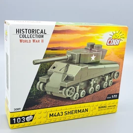 Cobi M4A3 Sherman 1:72 103db-os 3089 építhető tank modell