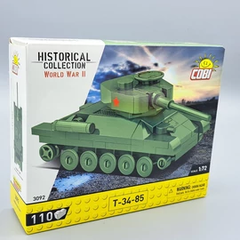 Cobi T-34-85 1:72 tank 99-db-os 3092  építhető modell