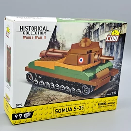 Cobi Somua S-35 tank 1:72 99-db-os 3093 építhető modell