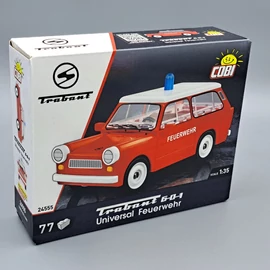 Cobi Trabant 601 tűzoltó 1:35 77db 24555 építhető autómodell