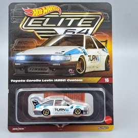 Hot Wheels Elite 64-Toyota Corolla AE86 fém kisautó