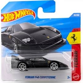  Ferrari F40 Competizione Hot Wheels fekete kisautó
