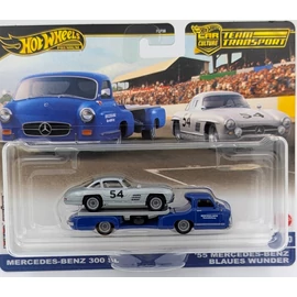 Mercedes 300SL + Mercedes Blaues Wunder retró modellautó kisautó