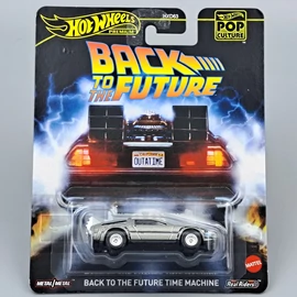 Delorean Vissza a Jövőbe Hot Wheels fém kisautó