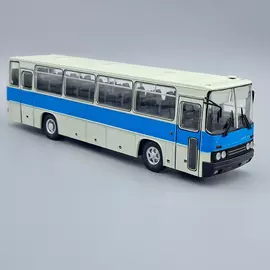 Ikarus 256 1:43 kék-fehér fém autó modell