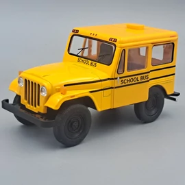 Jeep DJ-5B 1971 iskola busz Kinsmart autó modell-játékautó