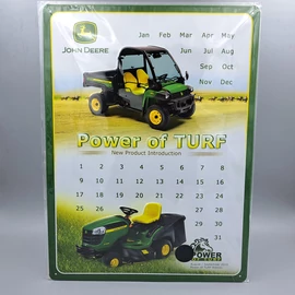 Nostalgic Art fém naptár John Deere fémtábla