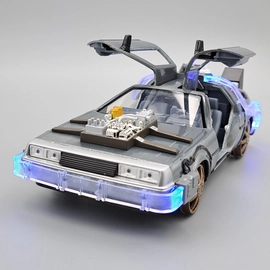 Delorean Time Machine 3. világítós Jada fém modell autó