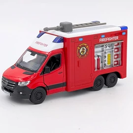 Mercedes Sprinter tűzoltó furgon Kinsnart játékautó