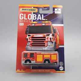 Scania P 360 Fire Truck 1:64 Global Matchbox fém kisautó