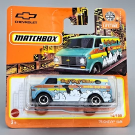  Chevy Van 1975 1:64 Matchbox modell autó