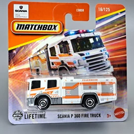 Scania P 360 Fire Truck 1:64 Matchbox fém kisautó