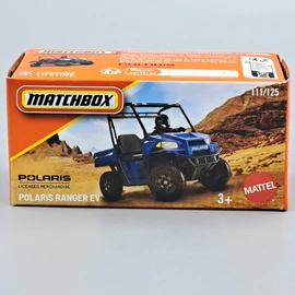 Polaris Ranger EV 1:64 kék Matchbox fém autómodell