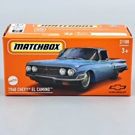 Chevy El Camino 1960 1:64 Matchbox kék fémautó modell