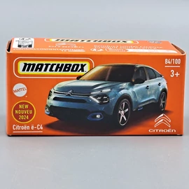 Citroen E-C4 1:64 Matchbox modell kék kisautó