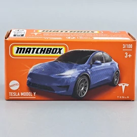 Tesla model Y 1:64 Matchbox kék D