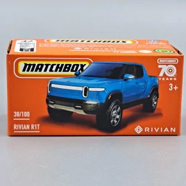 Rivian R1T 1:64 Matchbox modell kék modell autó